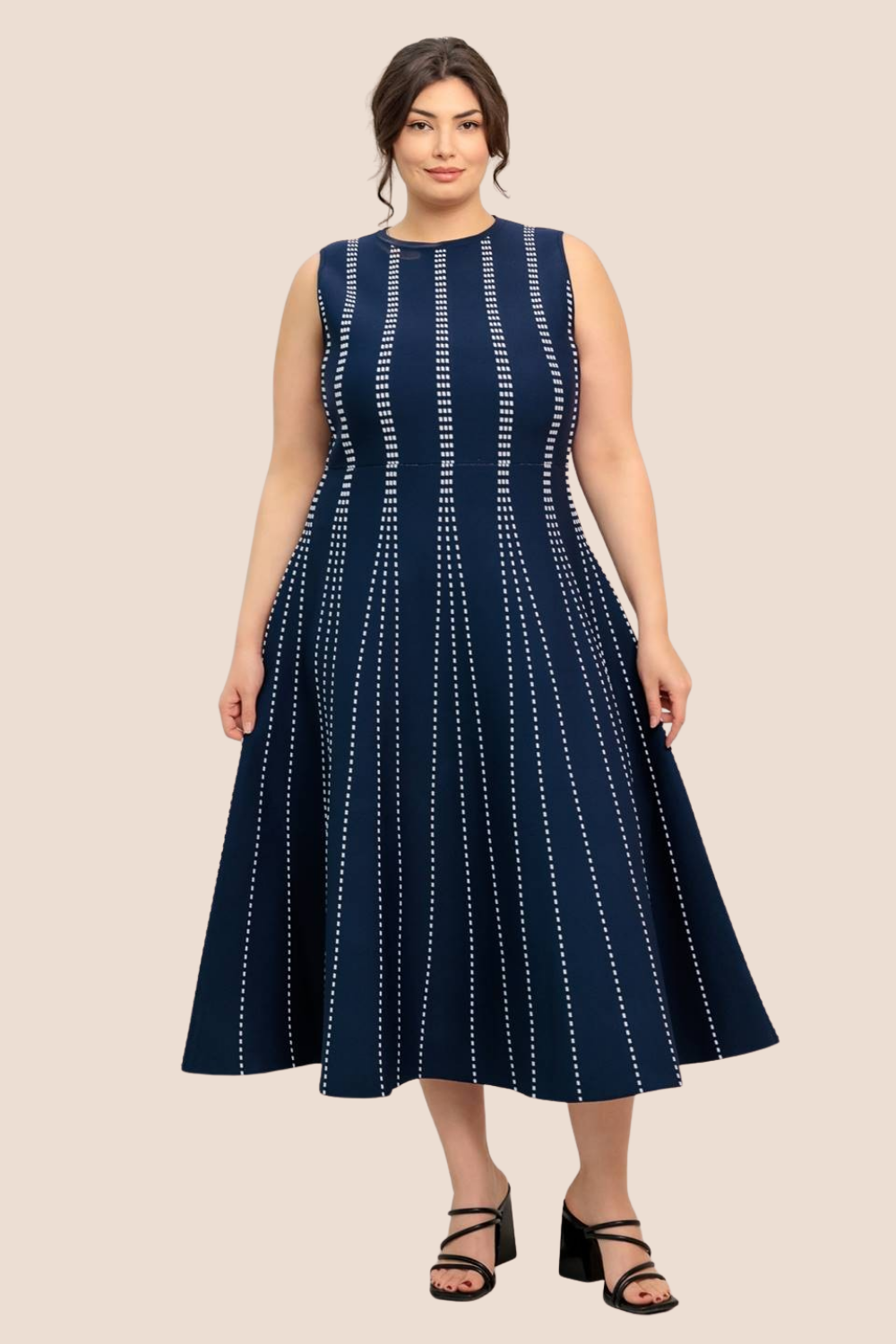 buy midi dress online Millie Black Floral Strapless Midi Dress - US 14