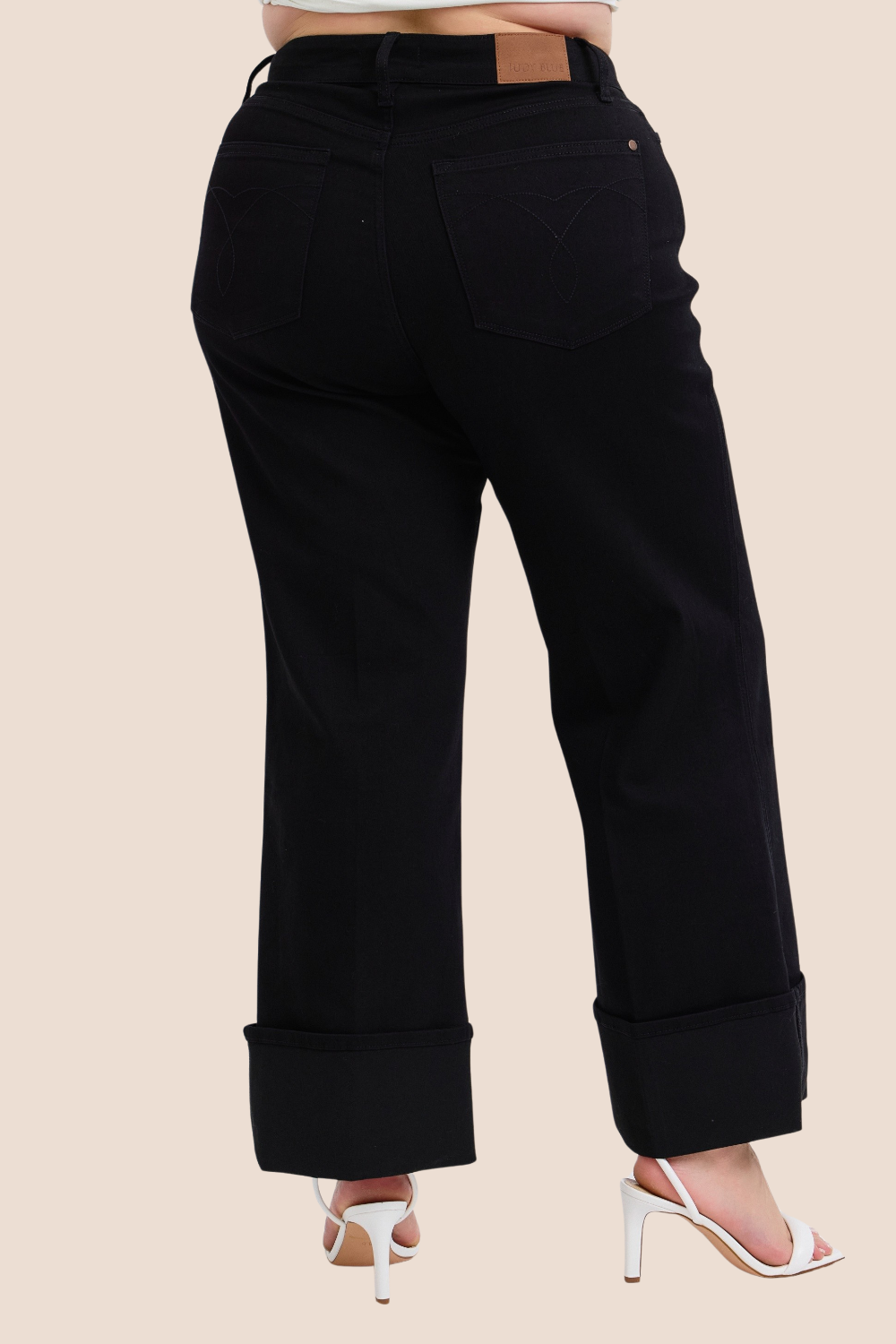 Vivian High Waisted Retro Wide Leg Judy Blue Jeans