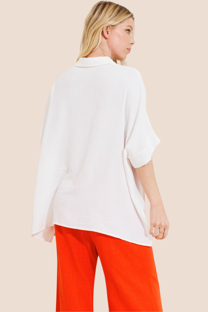 Mary Woven Oversized Shirt