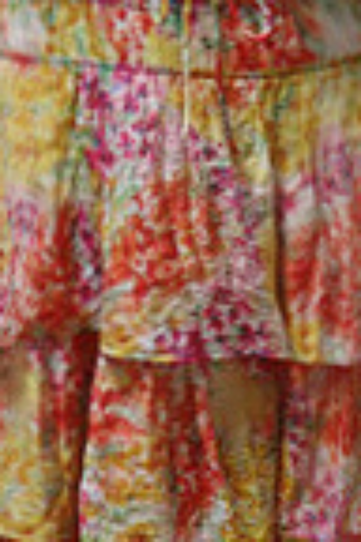 Flora Tiered Sleeveless Midi Dress