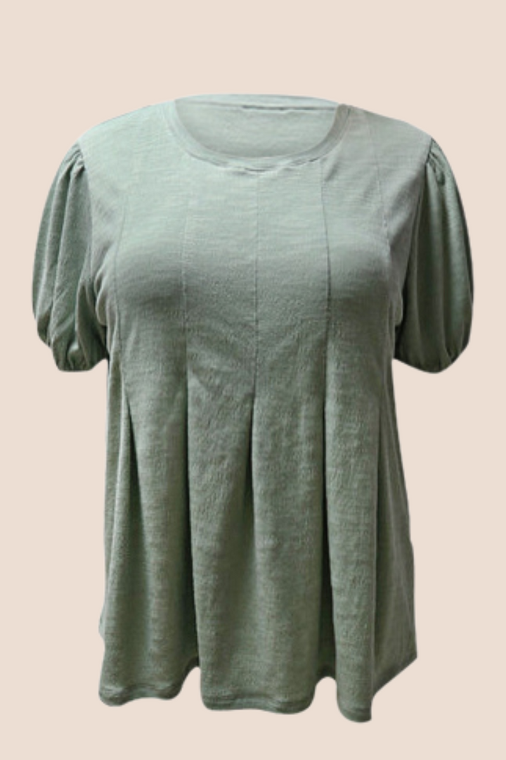 Landry Short Sleeve Top in Mint