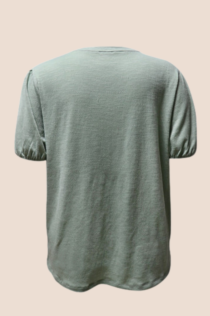 Landry Short Sleeve Top in Mint