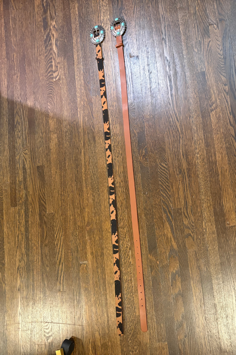 Western Belt with Turquoise Buckle - FINAL SALE