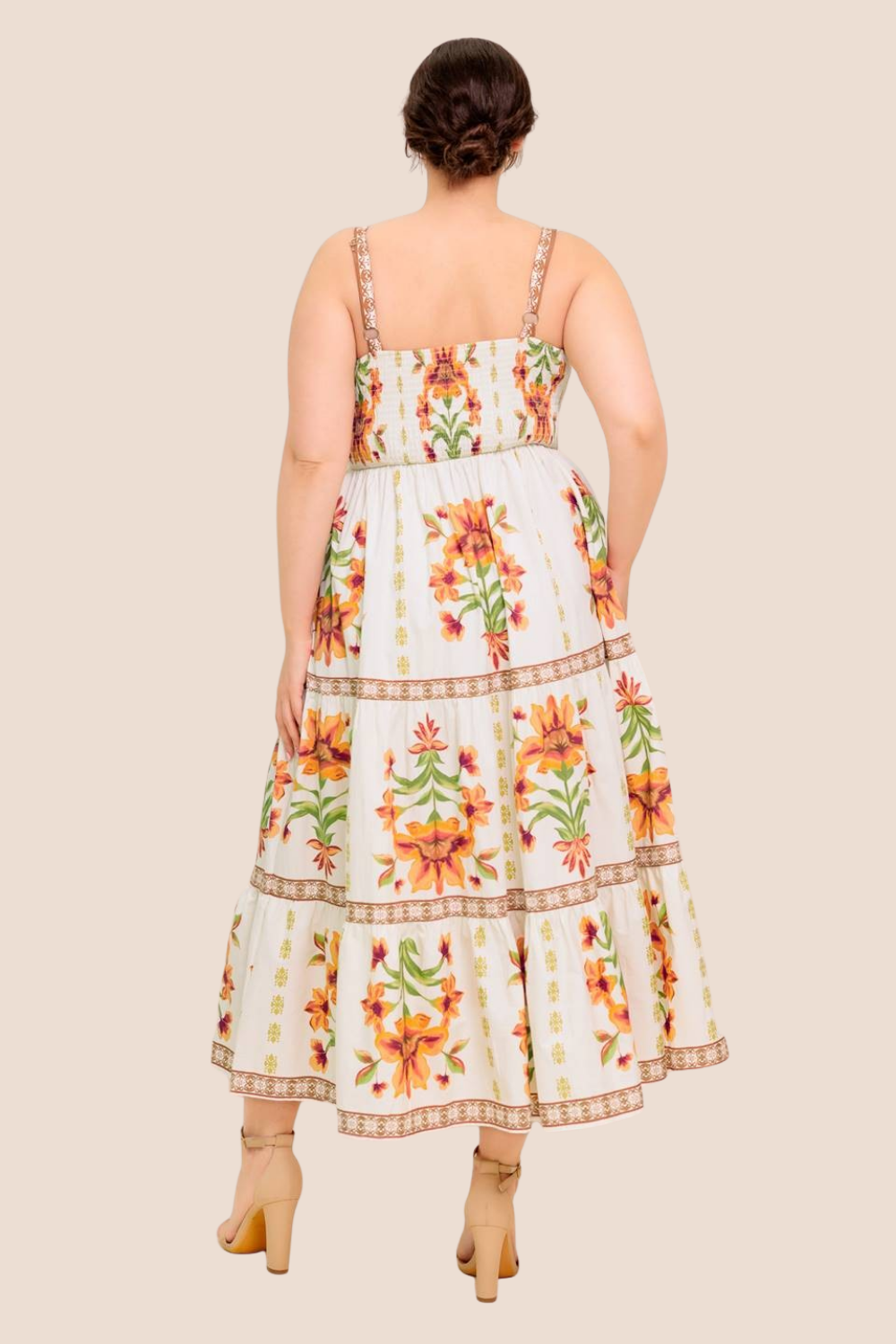 Sutton Floral Tiered Midi Dress