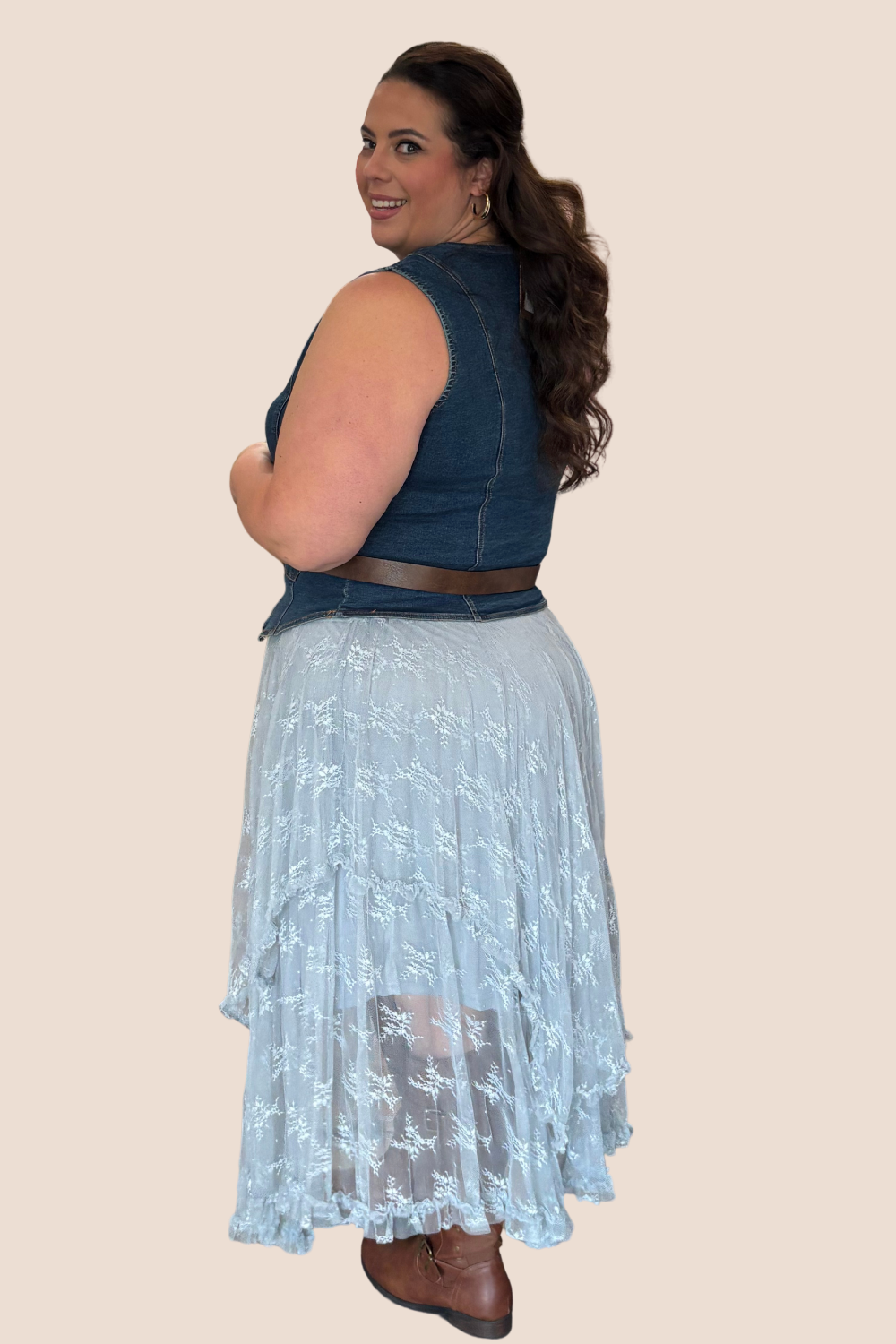 Bonnie V-Neck Sleeveless Denim Vest