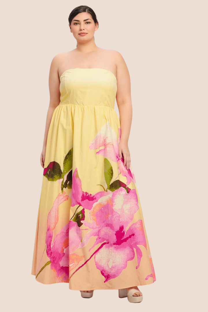 Valentina Printed Woven Maxi Dress