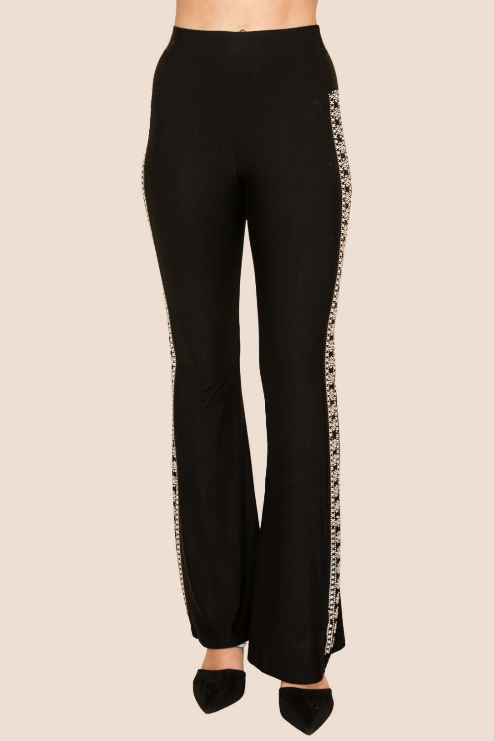 Lia Rhinestone Flare Pants