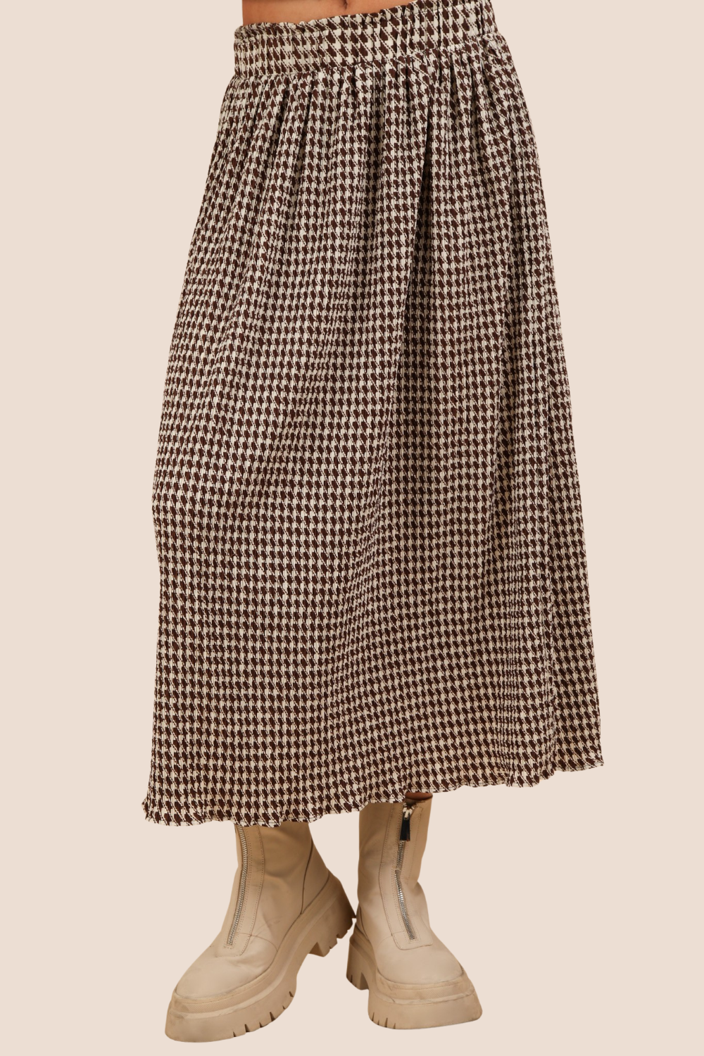 Bristol Gingham Maxi Skirt