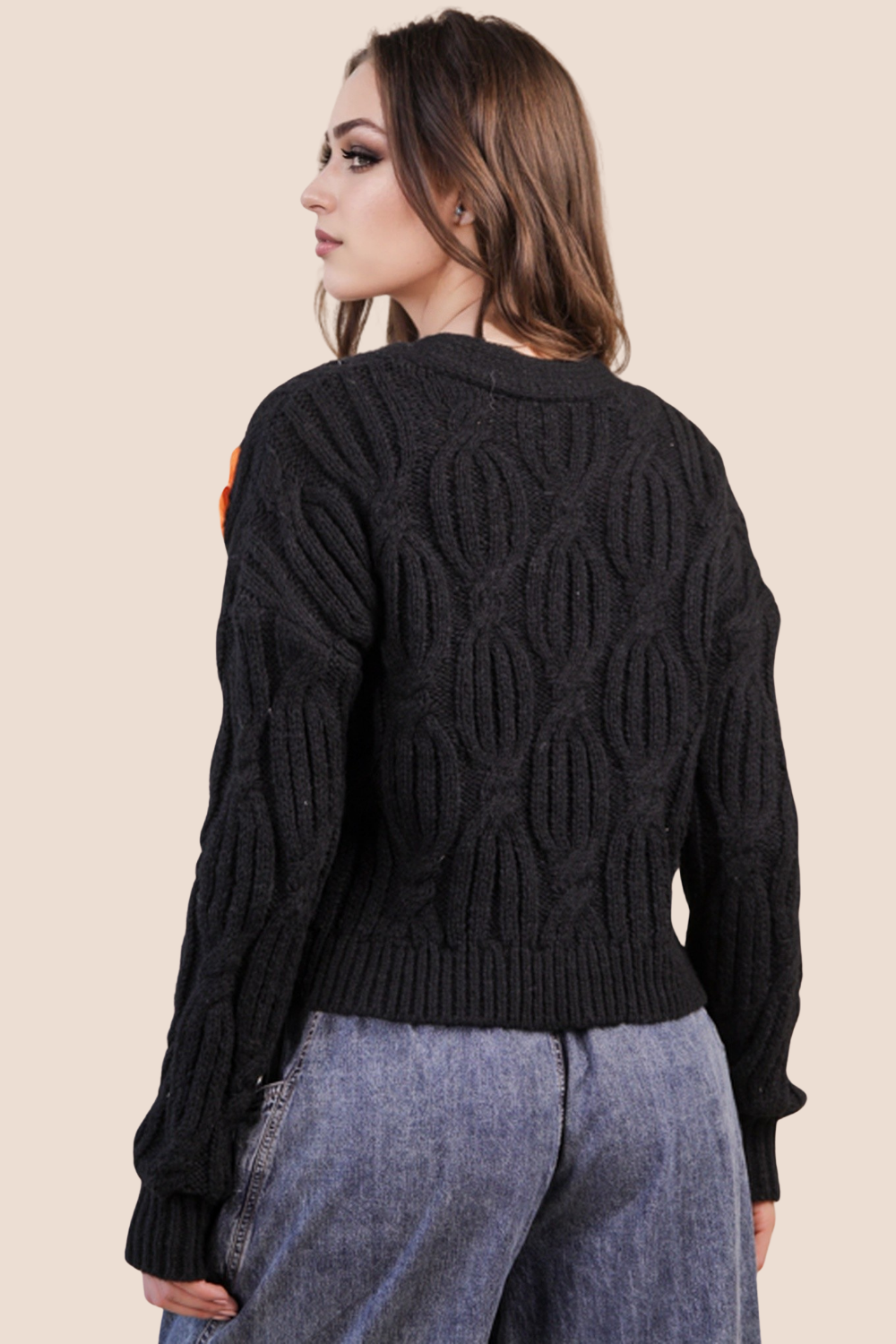 River Flower Knit Sweater Cardigan