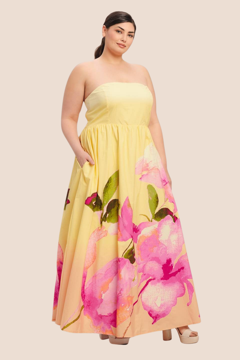 Valentina Printed Woven Maxi Dress