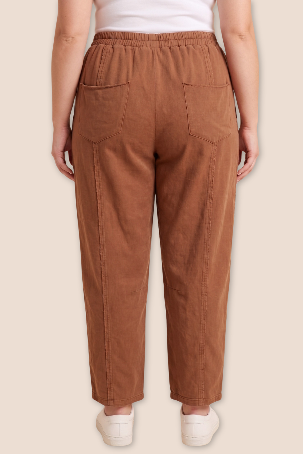 Eden Raw Edge Detailed Relaxed Fit Pants