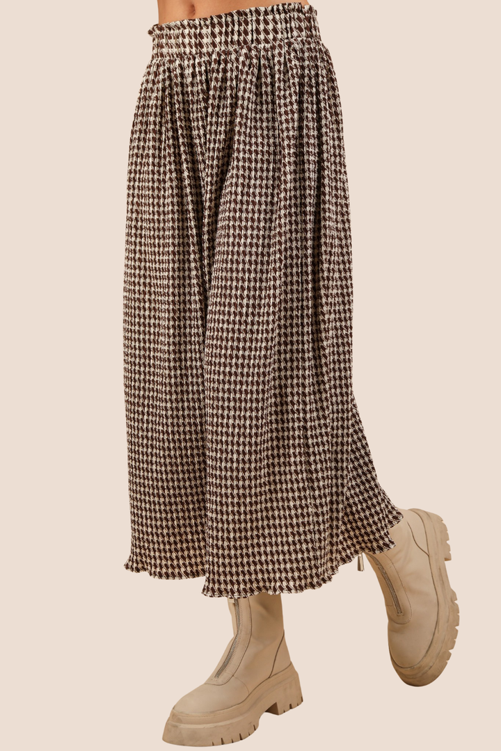 Bristol Gingham Maxi Skirt