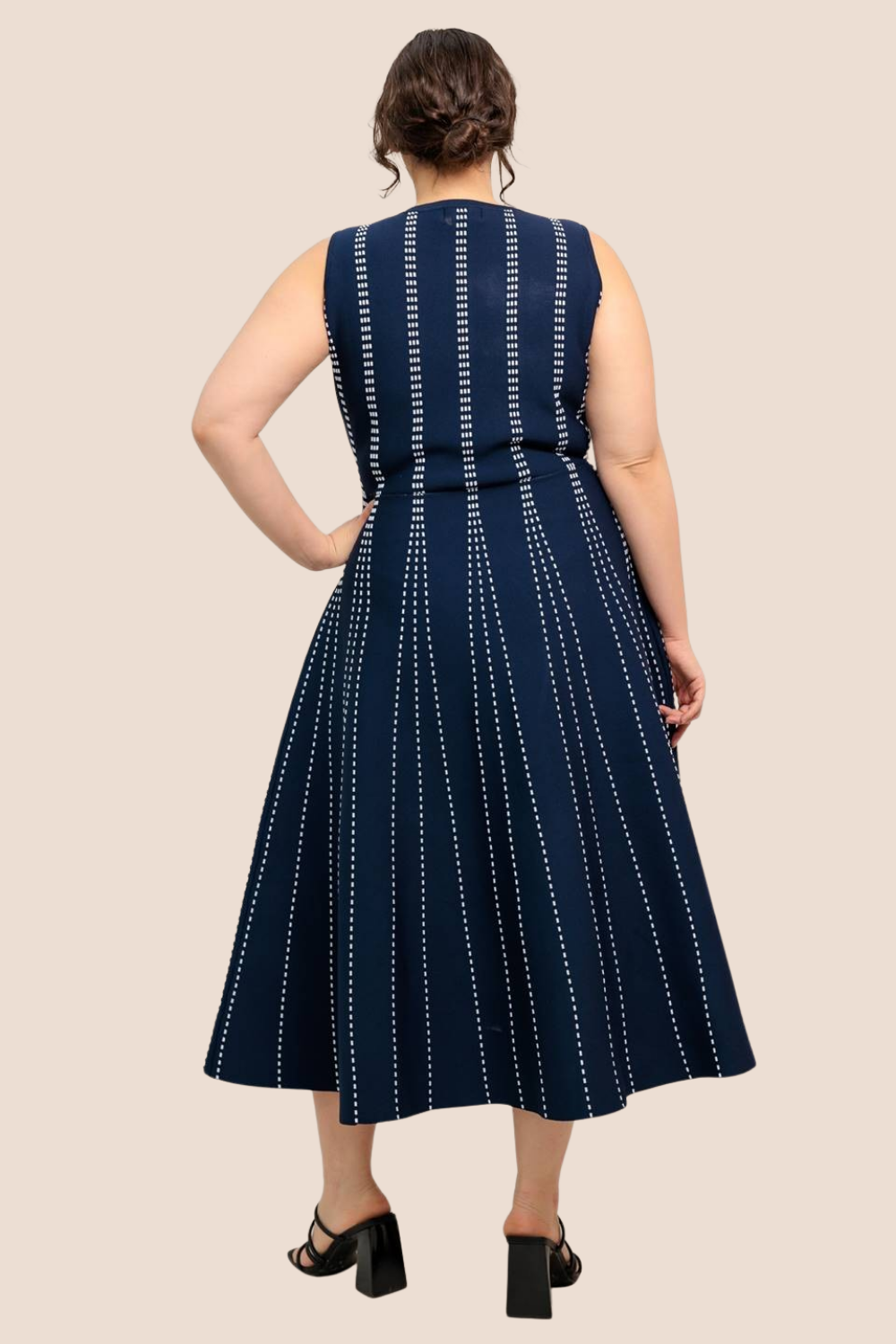midi dress online Khaki Flutter Sleeve Midi Dress
