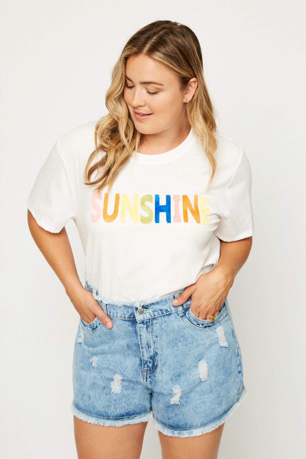 Andrea Sunshine T-Shirt in White