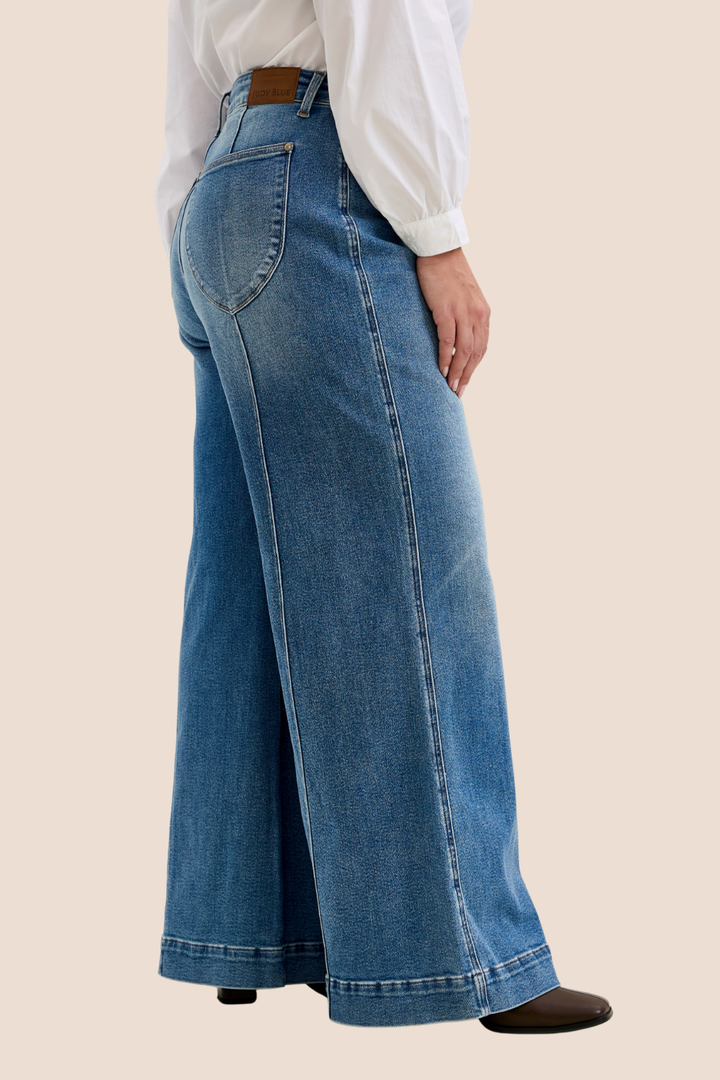Liza Palazzo High Waisted Palazzo Judy Blue Jeans