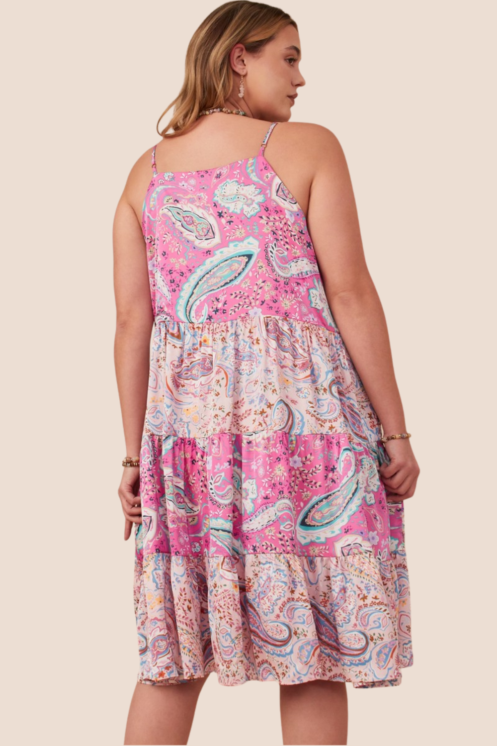 Zara Paisley Tiered Sleeveless Dress – Ari + Ava