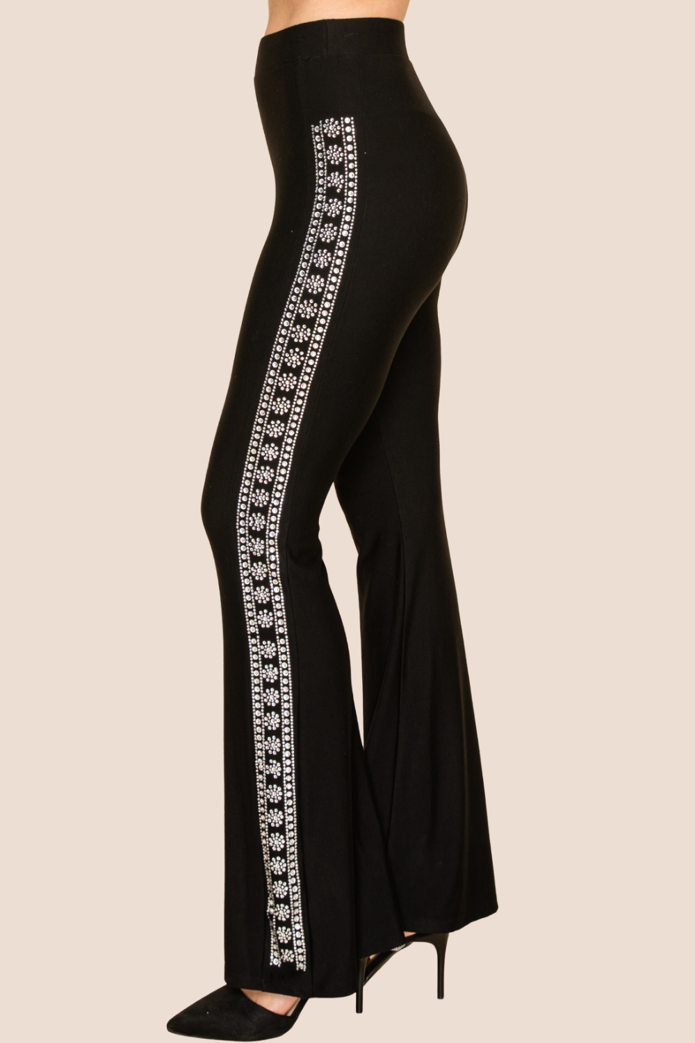 Lia Rhinestone Flare Pants