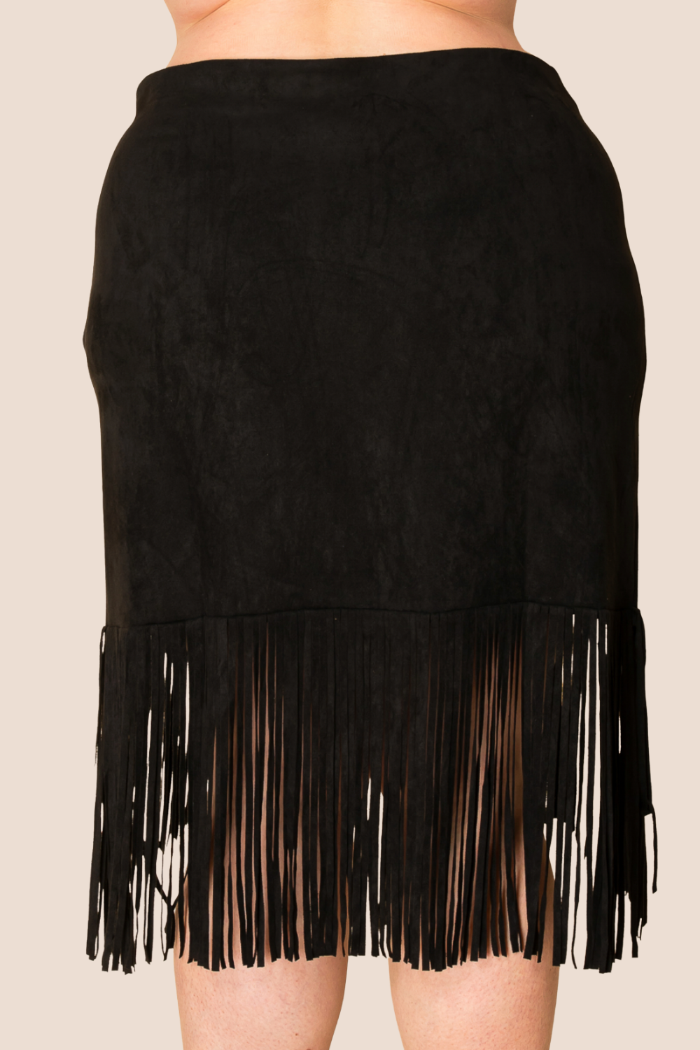 Anya Stone Suede Fringe Skirt