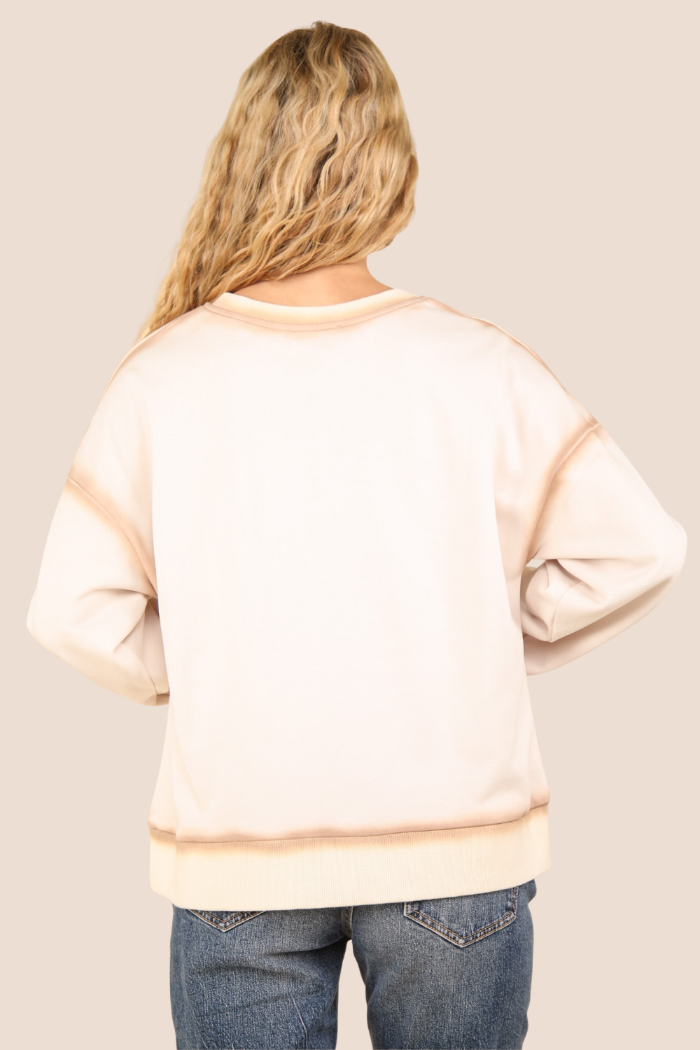 Nancy Mineral Wash Oversized Knit Top