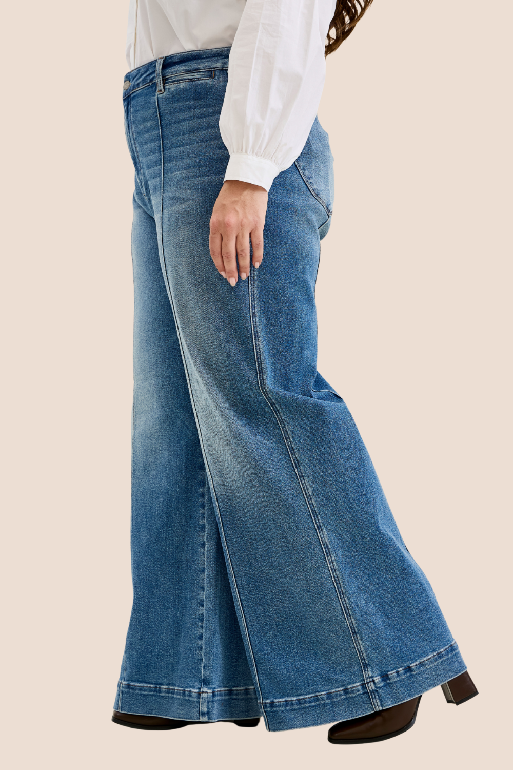 Liza Palazzo High Waisted Palazzo Judy Blue Jeans