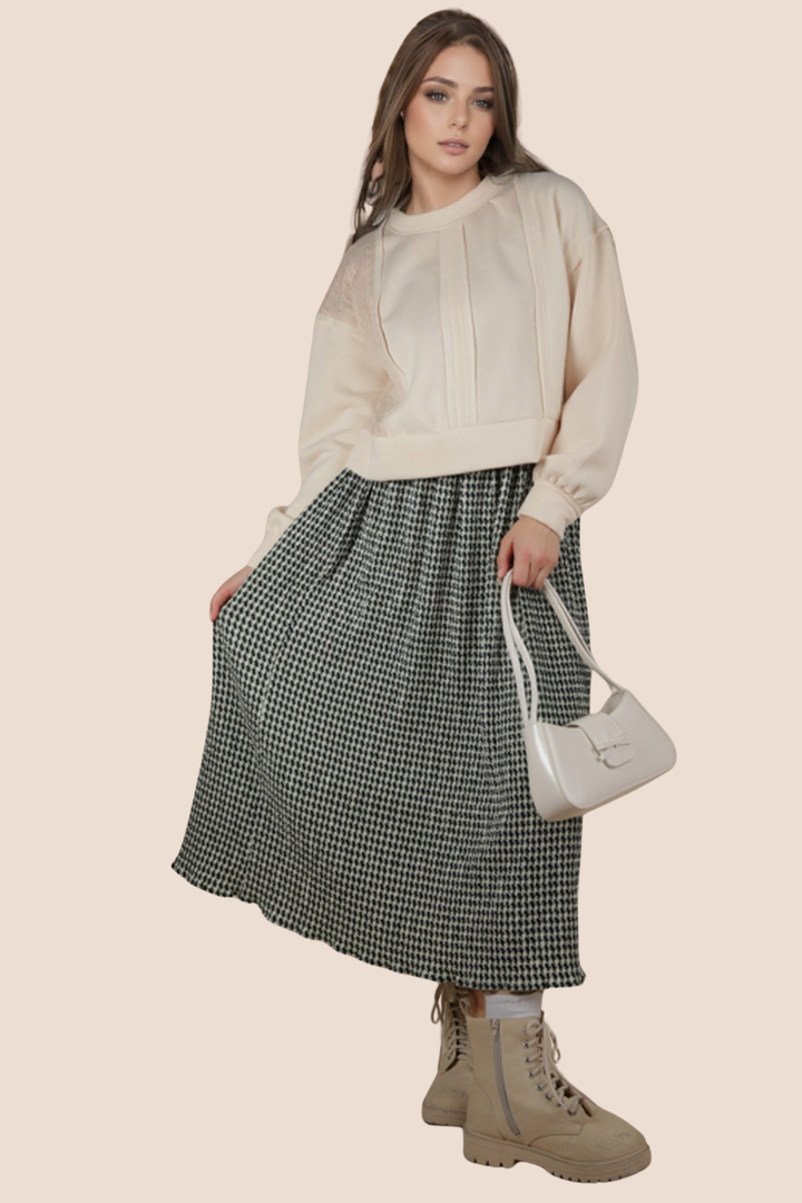 Bristol Gingham Maxi Skirt