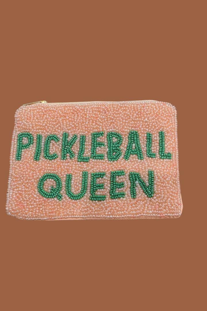 Pickleball Queen Beaded Purse - FINAL SALE
