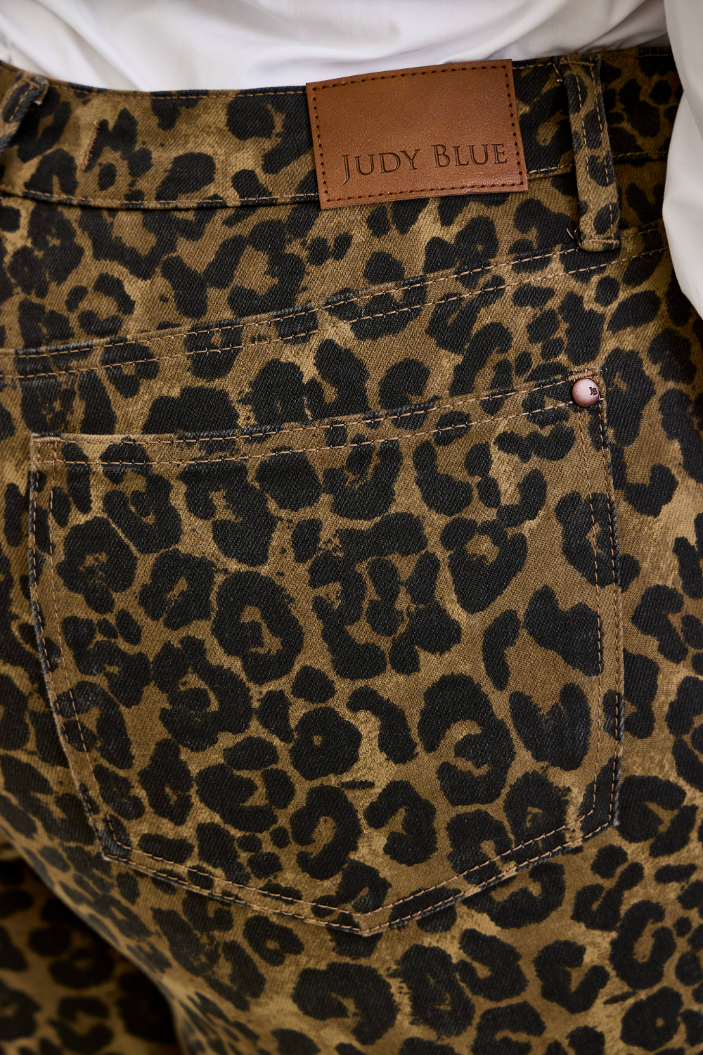 Nala High Waisted Bootcut Leopard Print Judy Blue Jeans