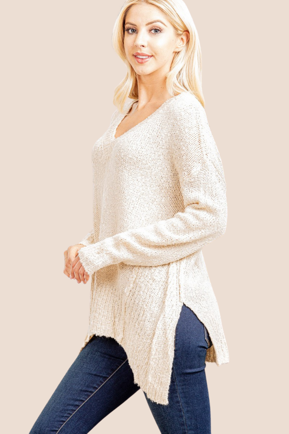 Austin V-Neck Sweater Top