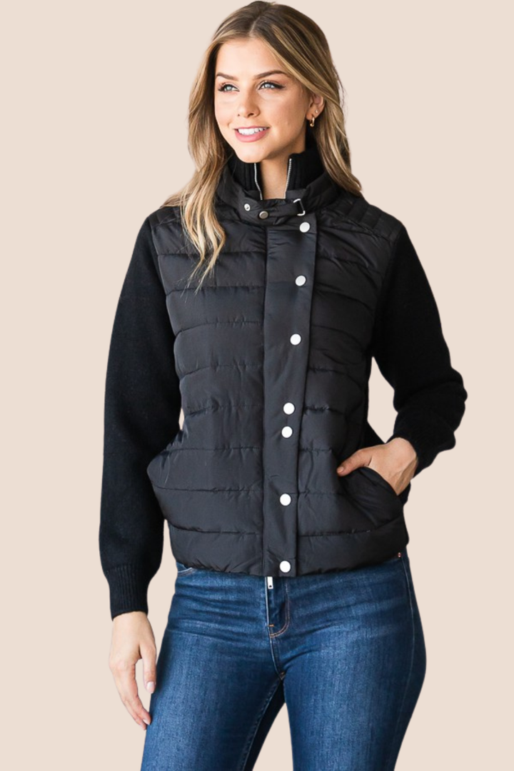 Oakley Puffer Jacket with Ribbed Detailing