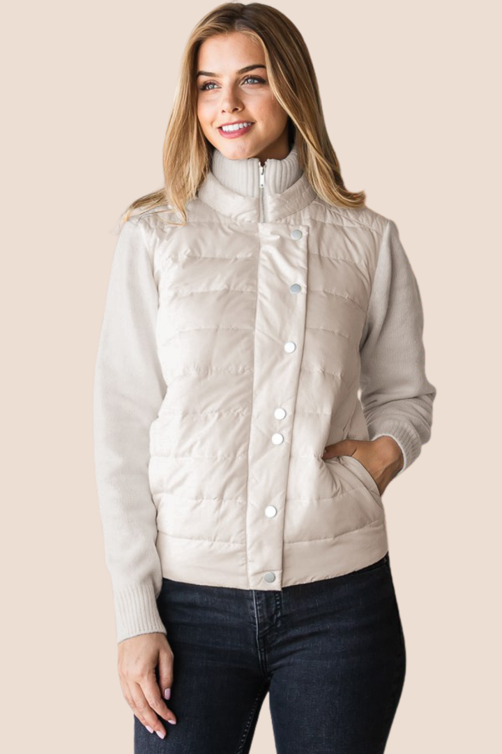 Oakley Puffer Jacket with Ribbed Detailing