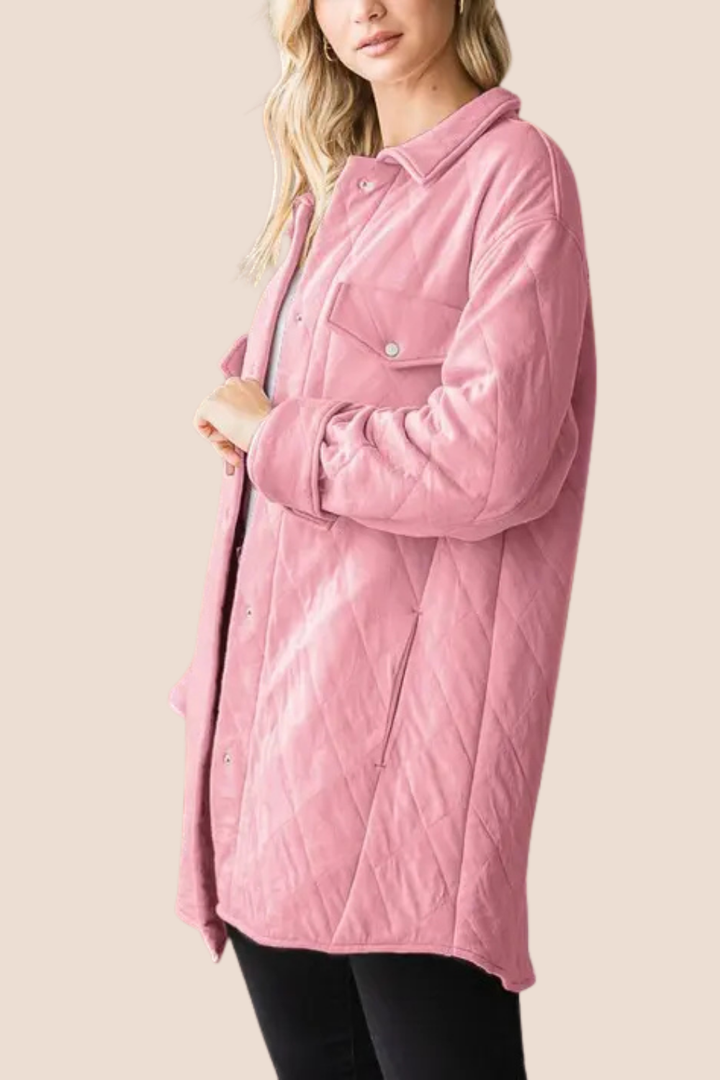 Poppy Oversized Quilted Cozy Shacket