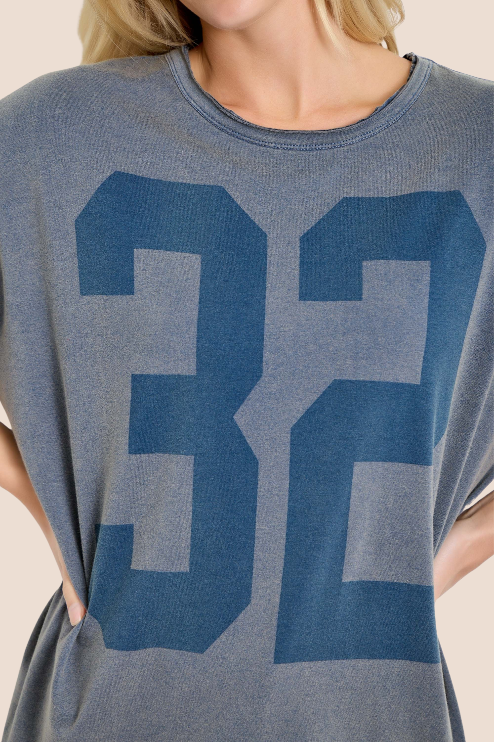 Cam Retro Varsity Oversized Graphic Tee