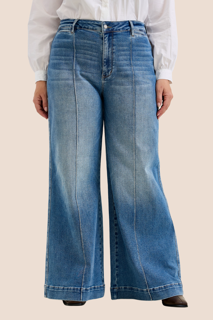Liza Palazzo High Waisted Palazzo Judy Blue Jeans