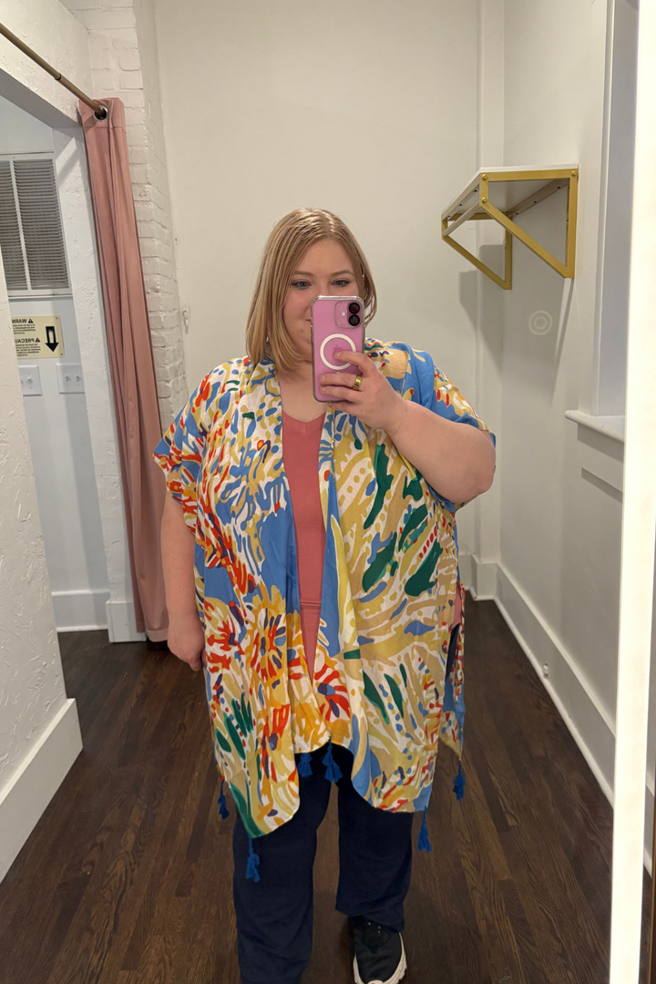 Ruana Short Sleeve Kimono