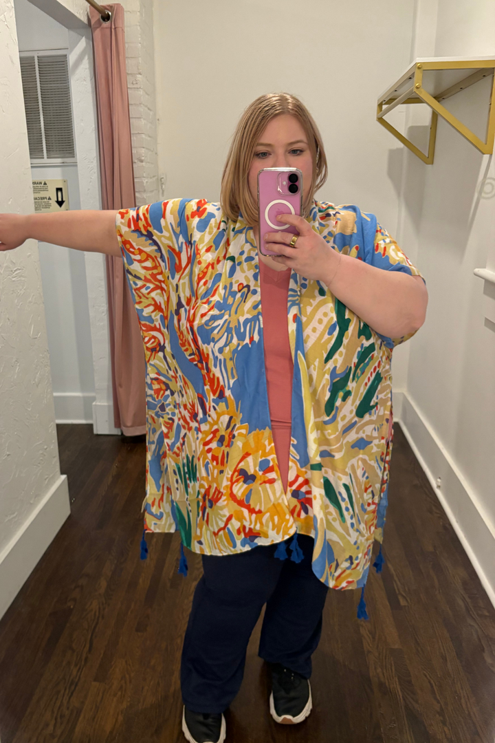 Ruana Short Sleeve Kimono
