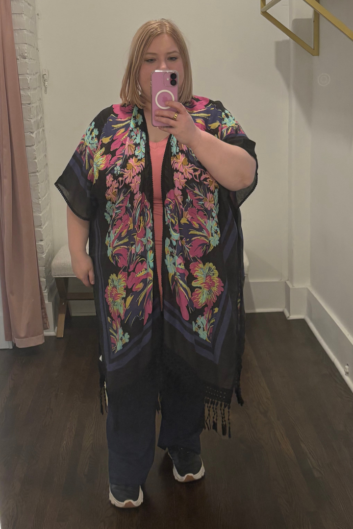 Ruana Short Sleeve Kimono