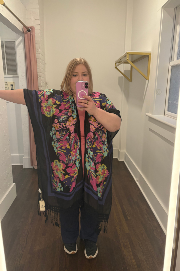 Ruana Short Sleeve Kimono