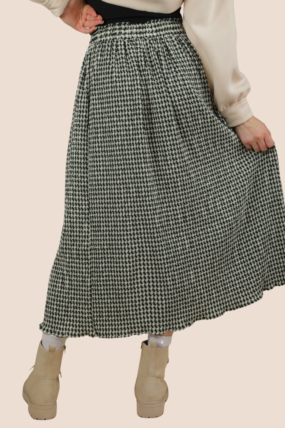 Bristol Gingham Maxi Skirt