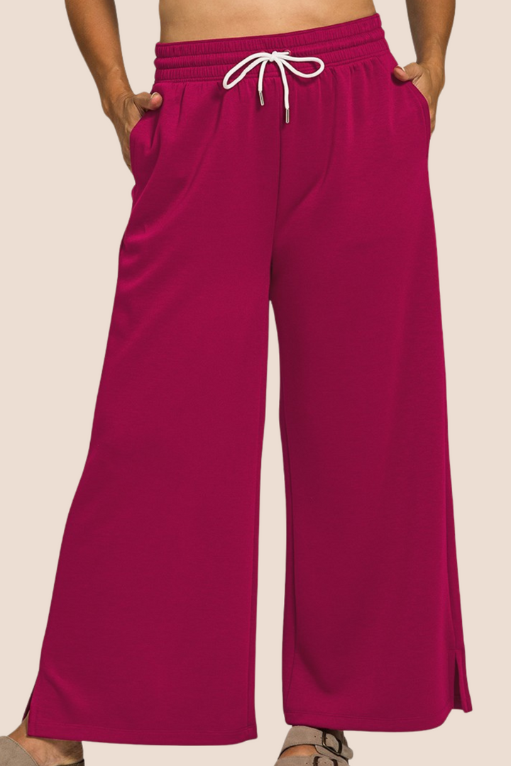 Tonya Scuba Wide Leg Pants