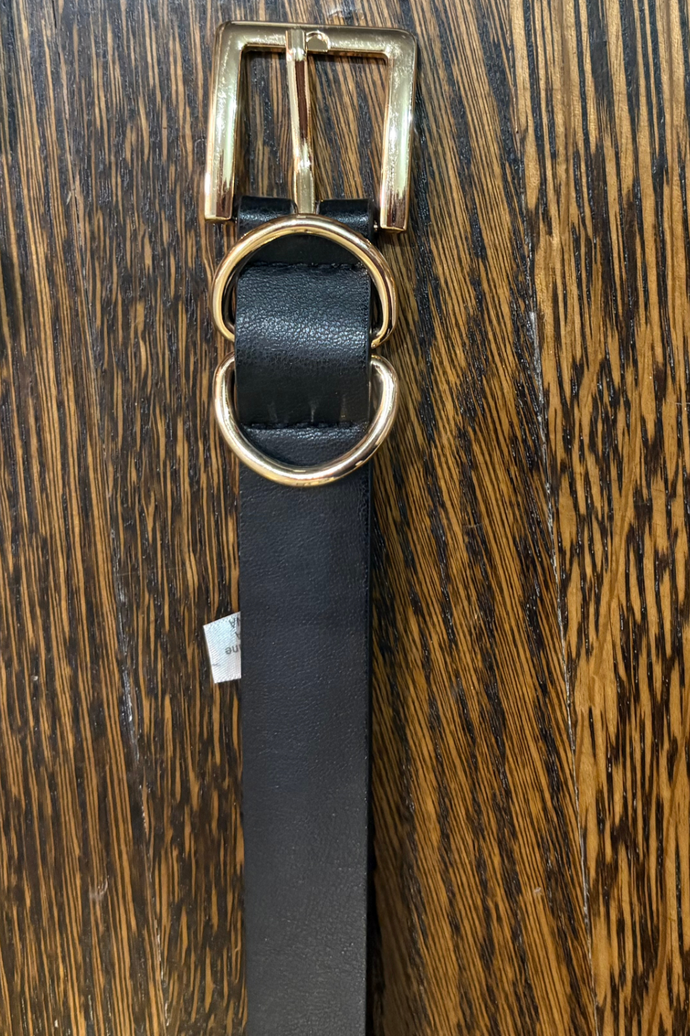 Basic Skinny Belt with Square Gold Hardware - FINAL SALE