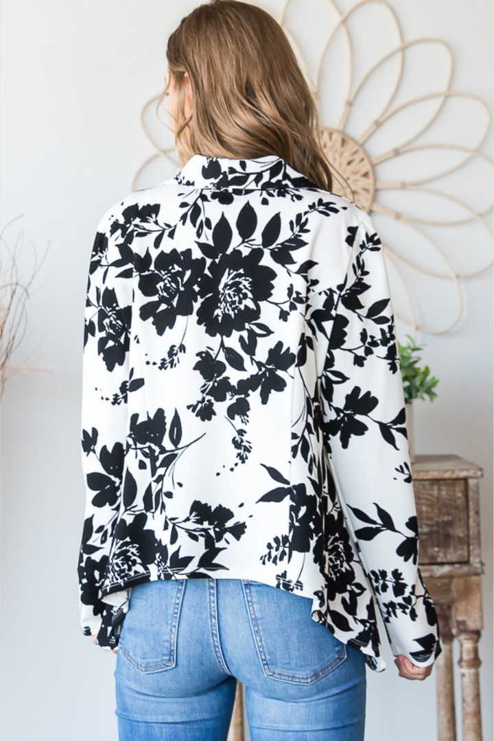 Bonnie Floral Open Blazer