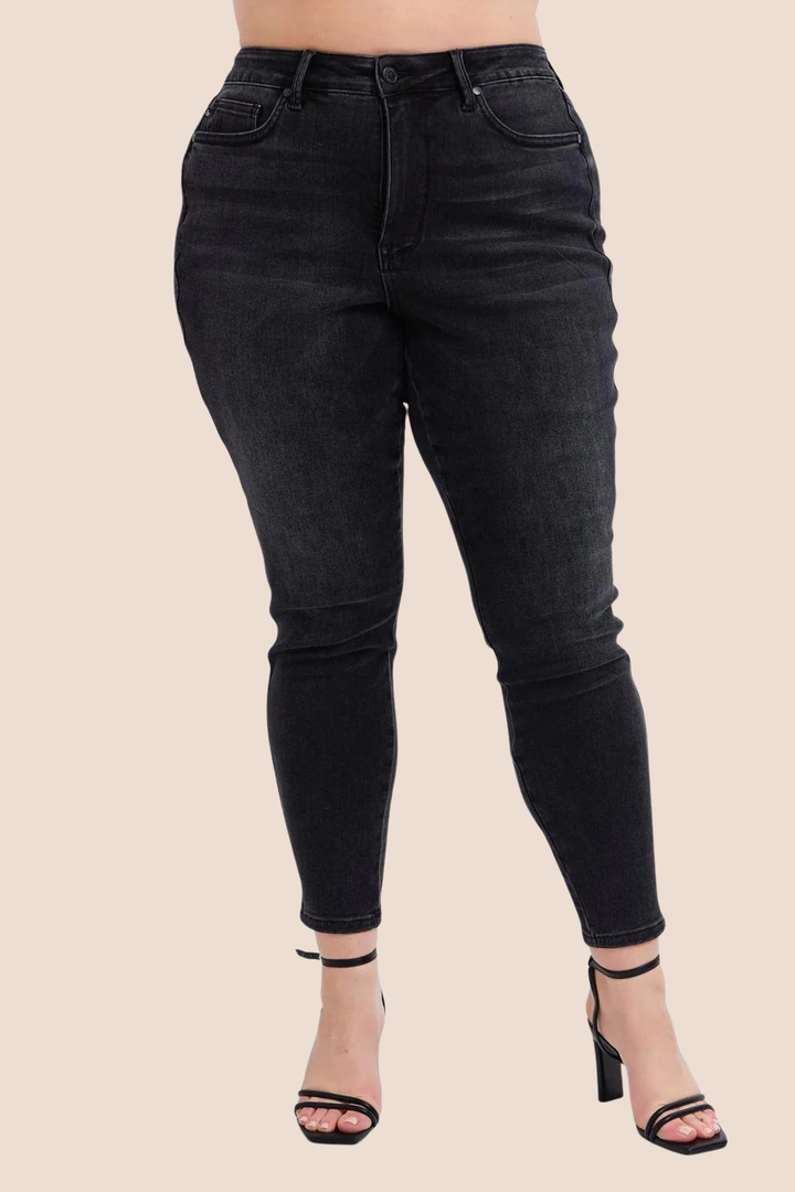 Sloane Mid Rise Tummy Control Judy Blue Skinny Jeans