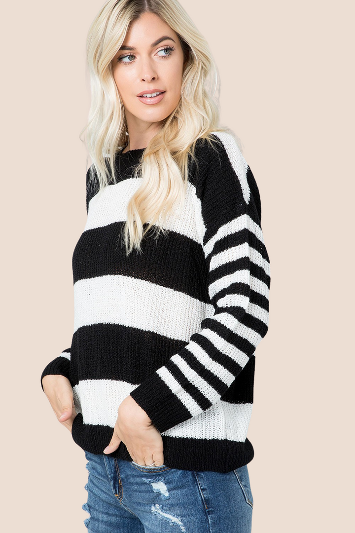 Eloise Striped Long Sleeve Sweater