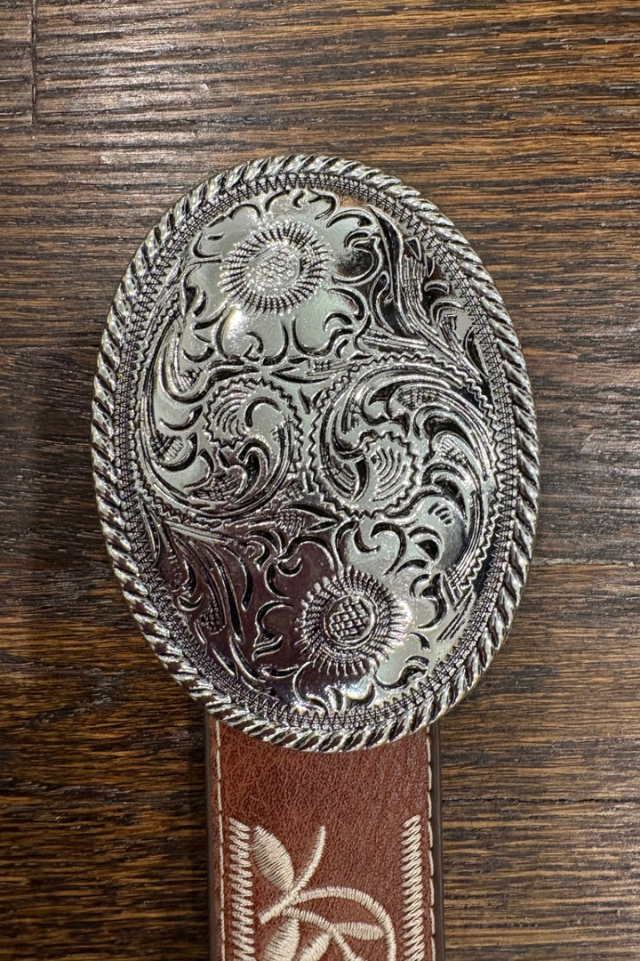 Embroidered Western Belt