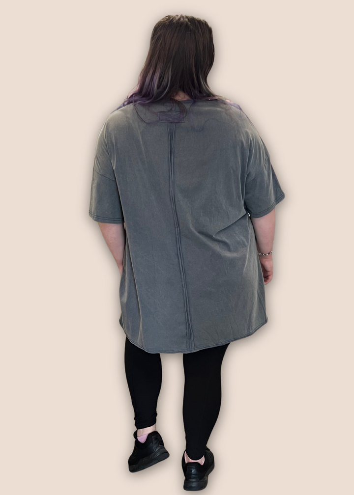 Cam Retro Varsity Oversized Graphic Tee