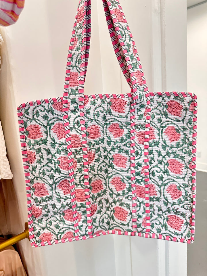 Signature Farylina Quilted Tote Bag - FINAL SALE
