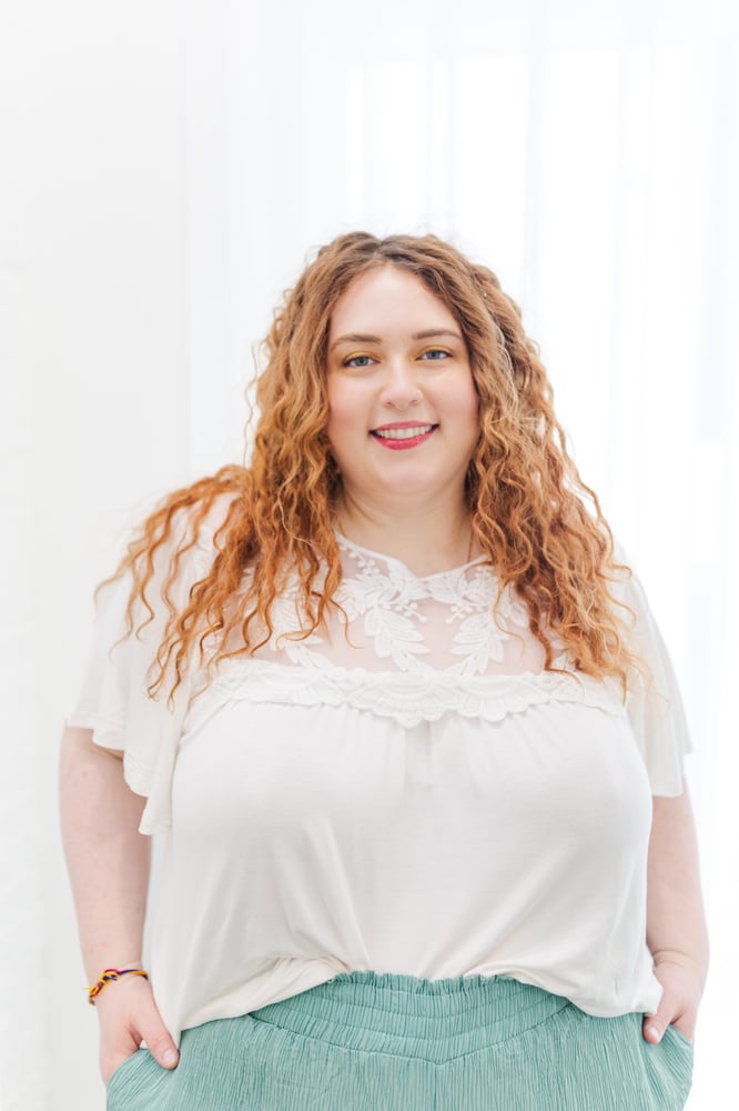 Mia Floral Embroidered Top in White - FINAL SALE