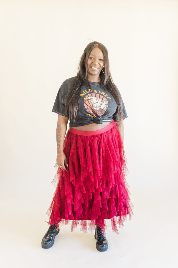 Kinsley Wild & Free Mineral Wash Graphic Tee