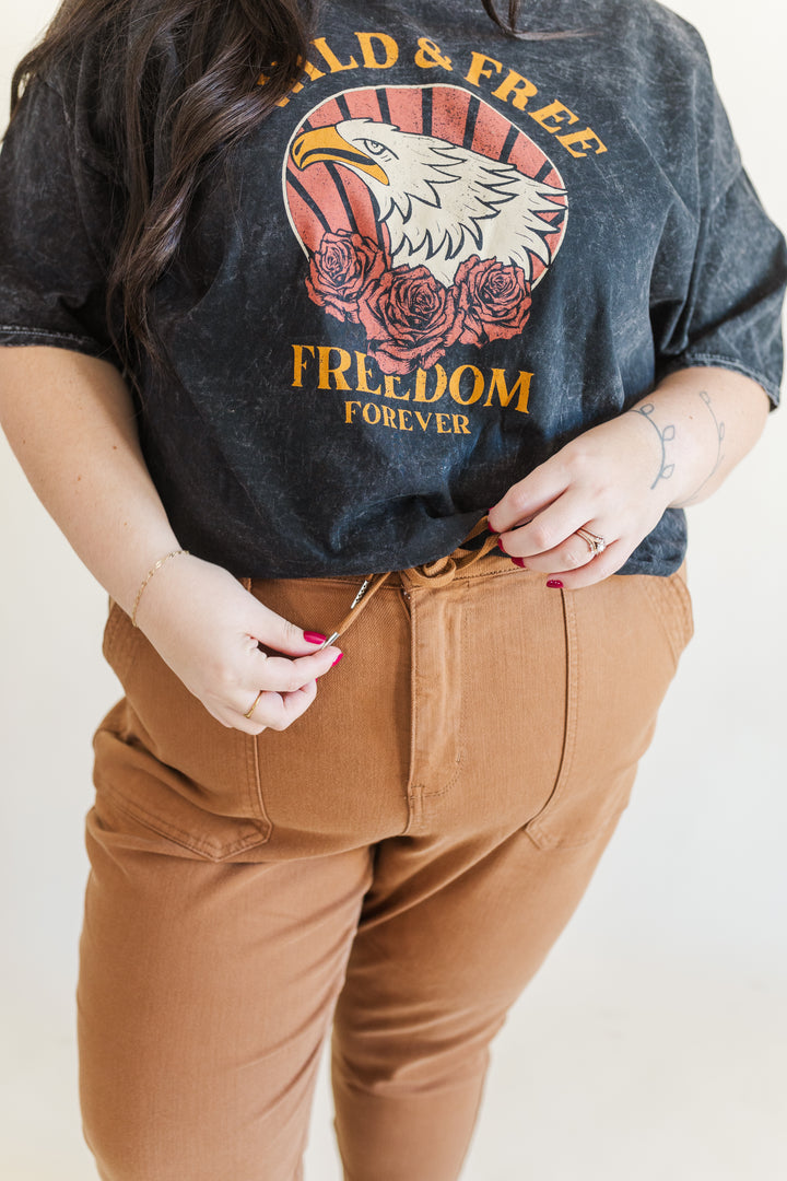 Kinsley Wild & Free Mineral Wash Graphic Tee
