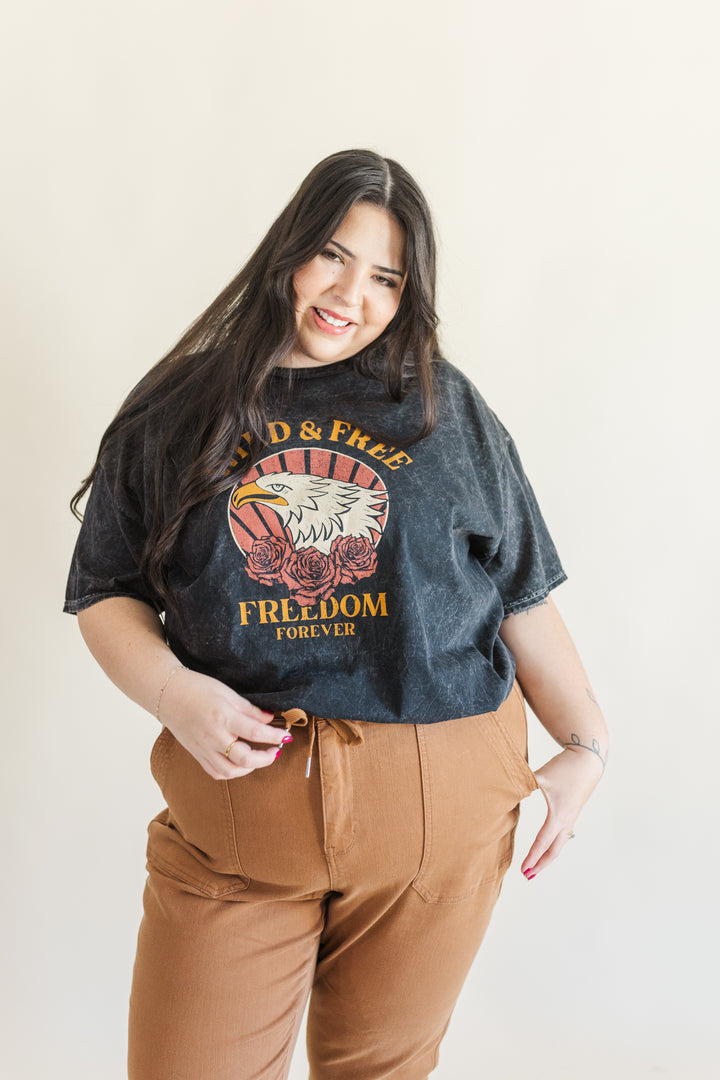 Kinsley Wild & Free Mineral Wash Graphic Tee